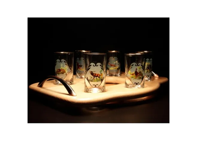 Набор Jagerglass Бутылка + стопки на подносе (0,7л/50мл) М42 Фото 3